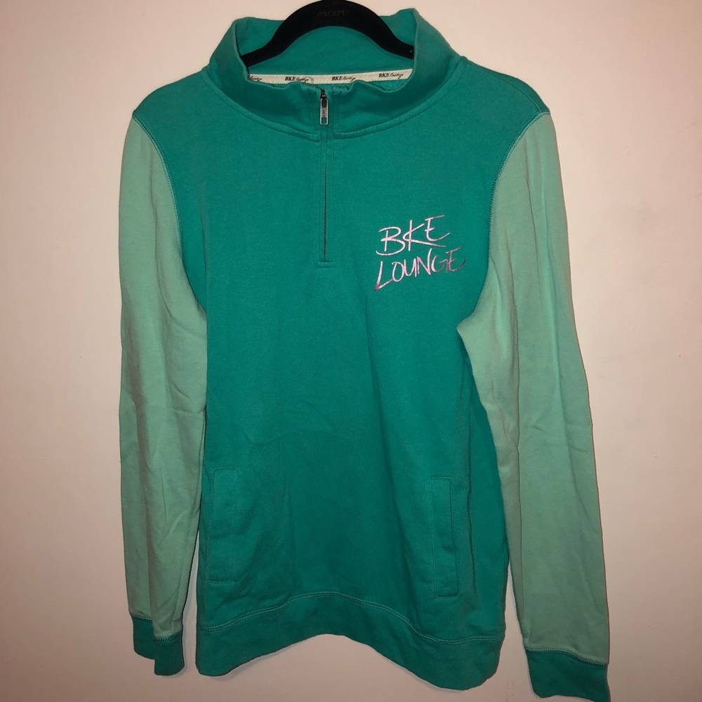 Two-Toned Quarter Zip BKE Pullover